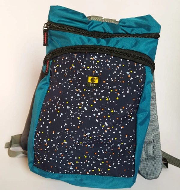 School Bag-0082 - Medium(41-28cm), Blue And Black